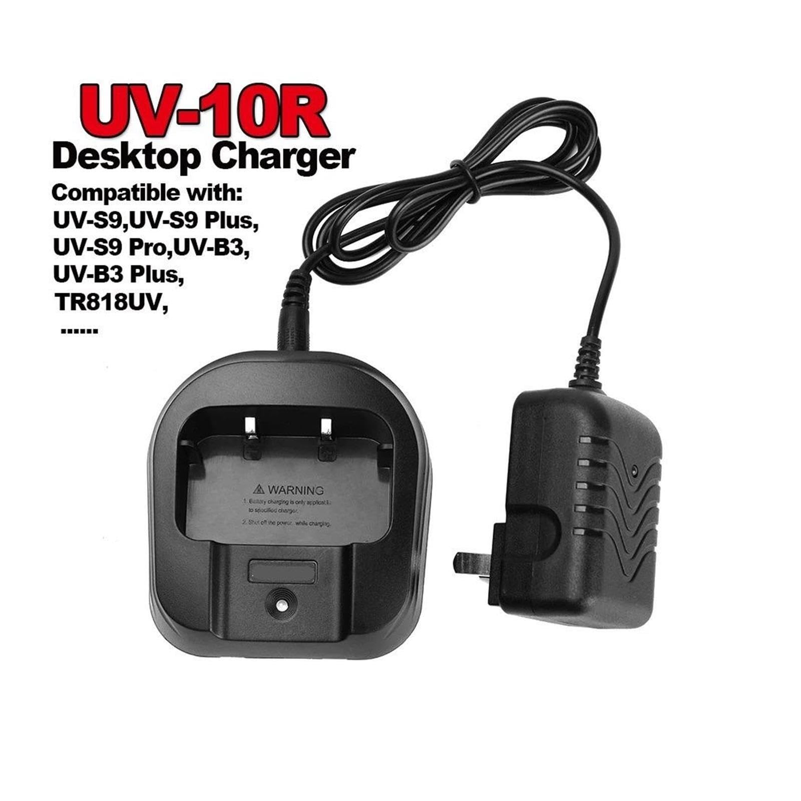 Base de Carga for walkie-Talkie UV-10R, Compatible con Baofeng,