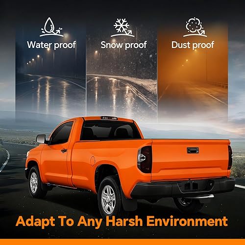 Miniatura 2 de G-PLUS Luces traseras compatibles con Toyota Tundra 2014-2021, luces de freno para conductor y pasajero, luces traseras, Faros Traseros, lente