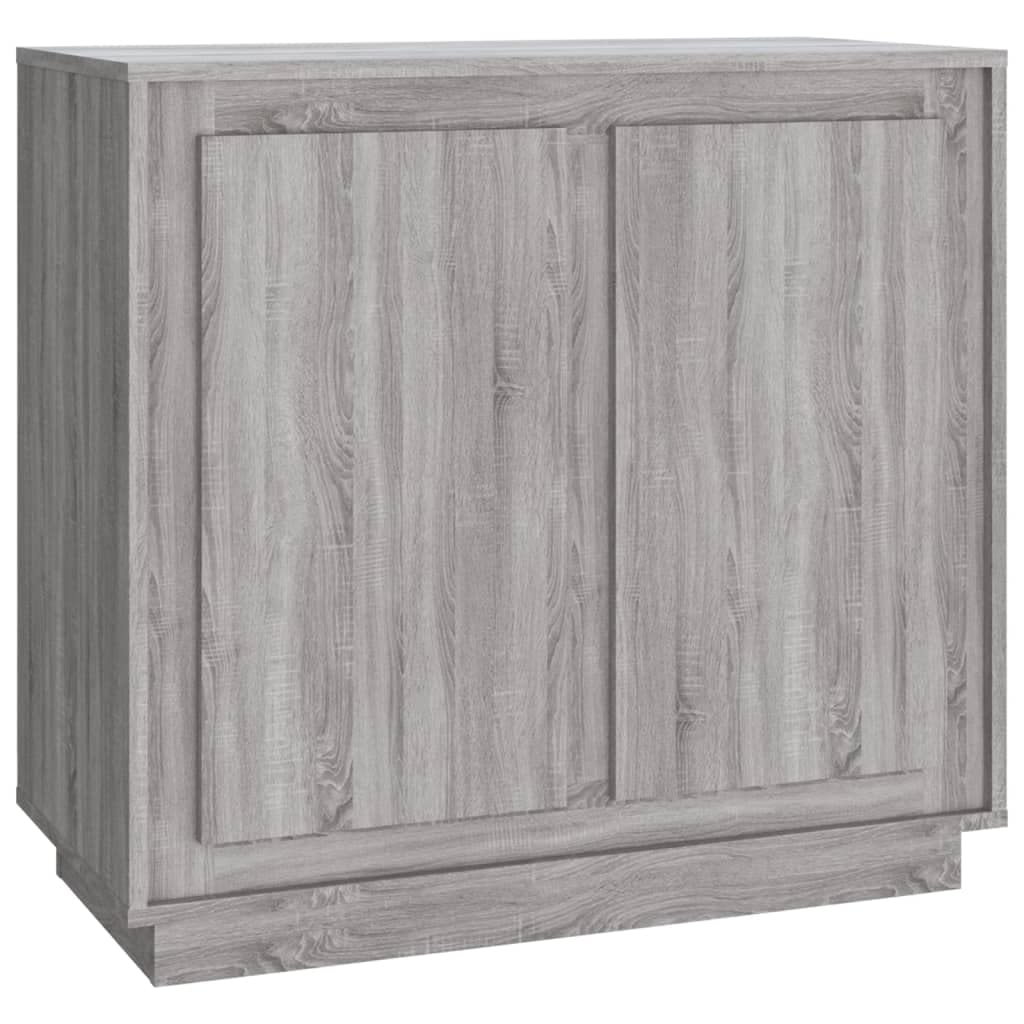 Vidaxl Grey Sonoma Sideboard, Storage Cabinet With Doors, Cupboard Highboard For Bedroom Living Room Home, Side Cabinet, Engineered Wood
