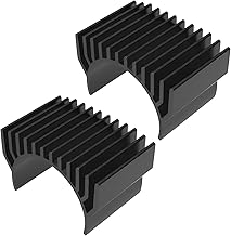 The Lord of the Tools 2 Pieces RC Car Electric Motor Heatsink Ventilated Fin 45 x 28 x 30 mm for 1:10 540 550 3650 3660 3670 3674 Black
