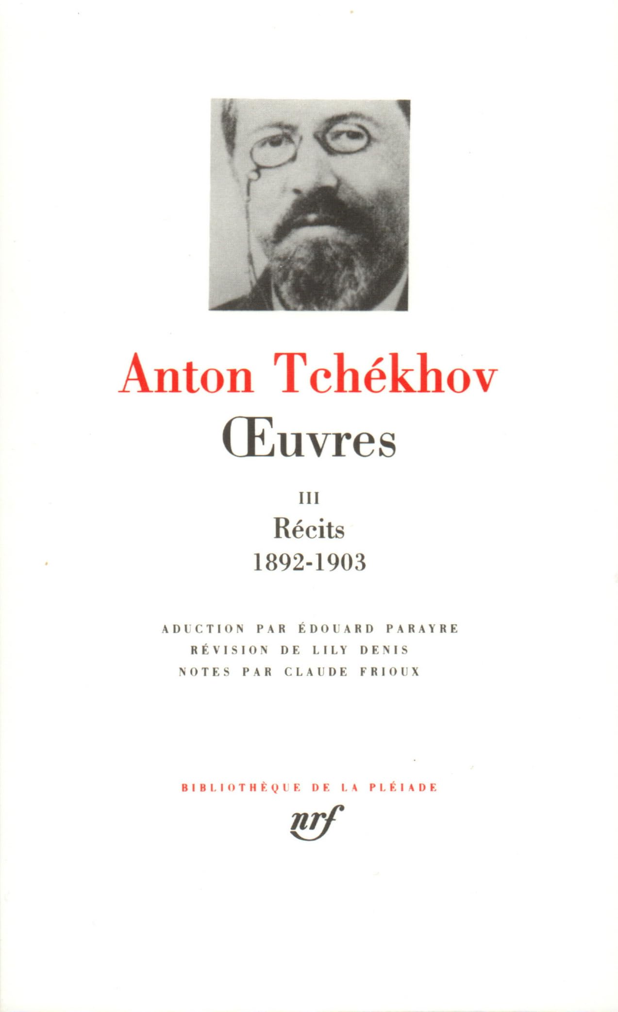 Anton Tchékhov - oeuvres: Récit tome 3 1892-1903