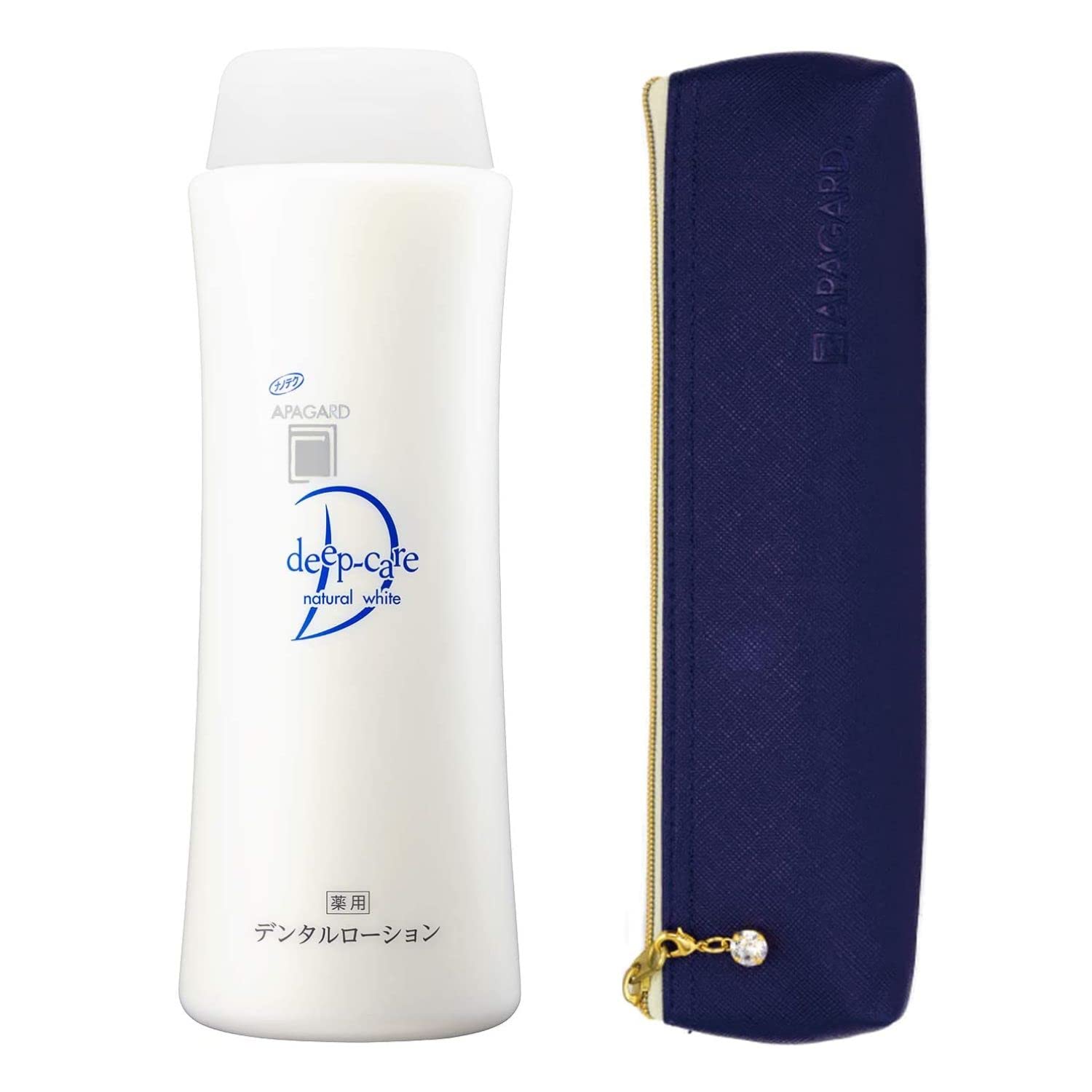 【Amazon.co.jp 限定】 APAGARD(アパガード) ディープケア ボトルタイプ 250ml ホワイトニング むし歯予防 液体ハミガキ レザーポーチのおまけ付き トラベル 携帯用 (医薬部外品)