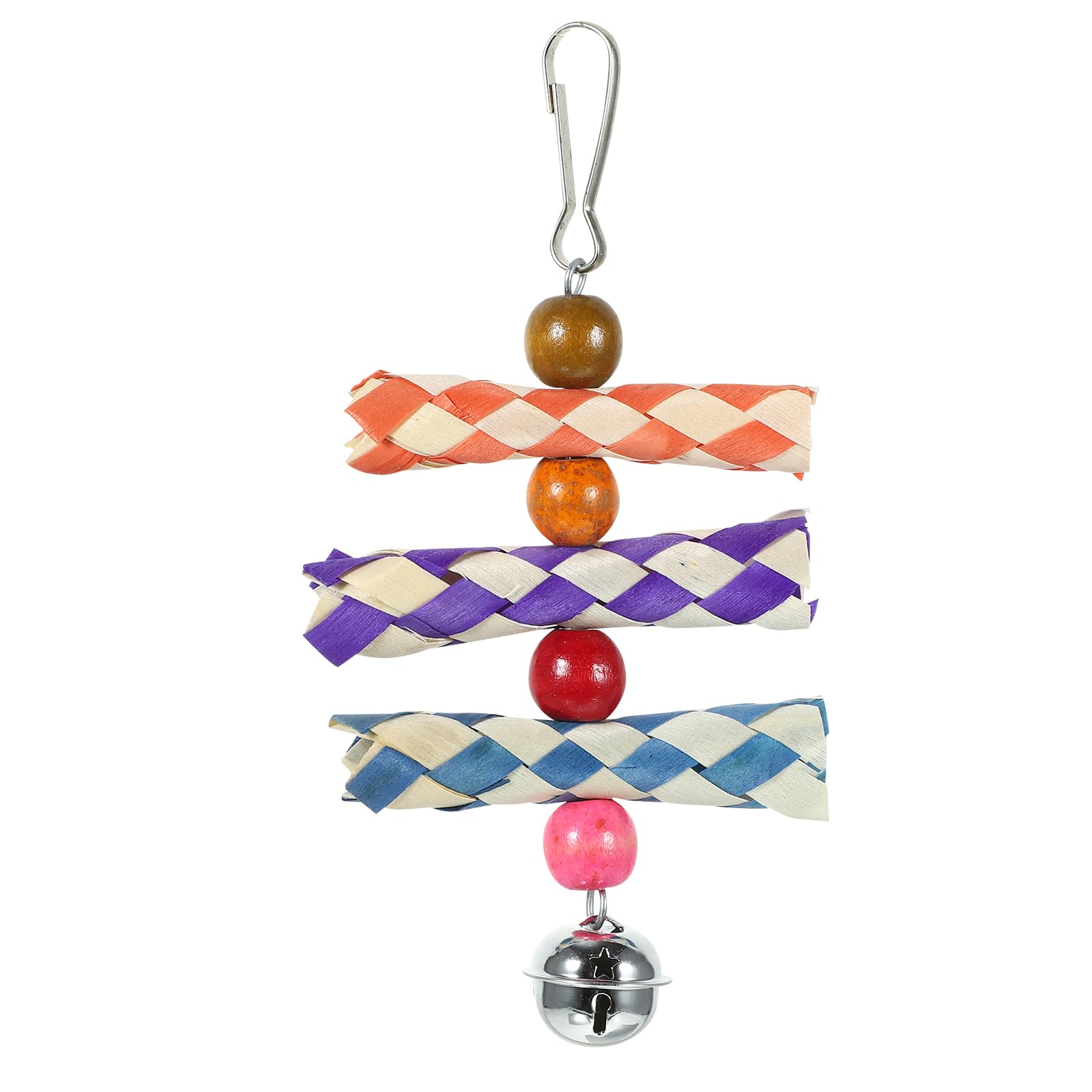 BESPORTBLE Parrot Chew Toy Bird Swing Toy Bird Cage s Hanging Parakeet Chewing s Parrot Cage Shredding s Hanging Bells Chew