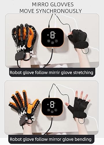 Miniatura 2 de Guantes robot de rehabilitación para dedo, mano y golpe, equipo de recuperación de cable USB, guante robótico de rehabilitación para hemiplejia,