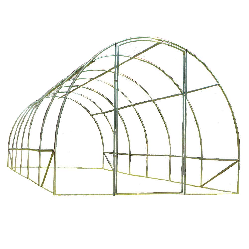 Crocodile Trading 6M X 3M (20' X 10' Approx) Pro+ Polytunnel Greenhouse Frame Only from B&Q