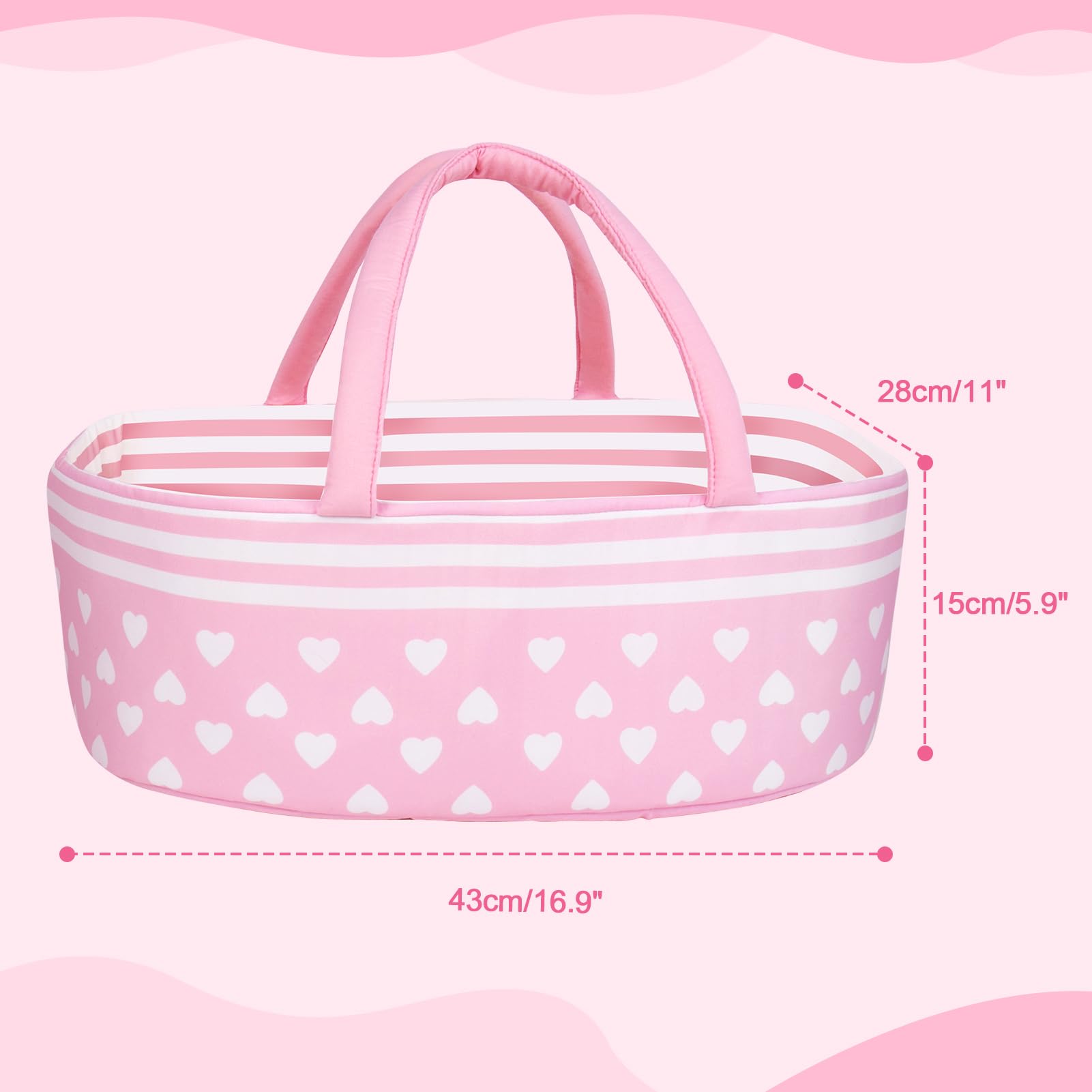 Amazon.com: Aori Reborn Baby Dolls Bassinet Foldable Baby Doll