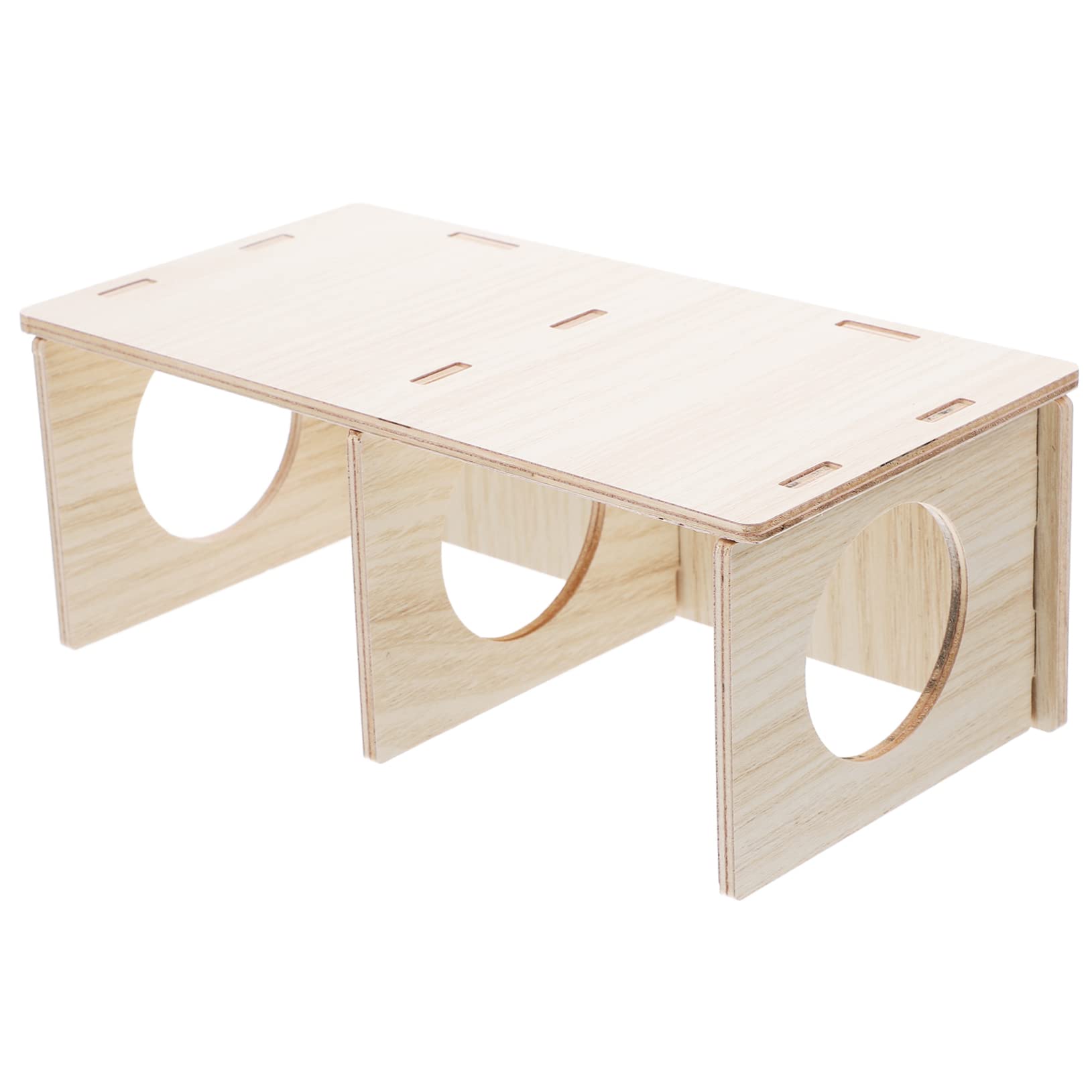 Ipetboom Legno Casetta per Design Trasparente Due Stanze, Criceti