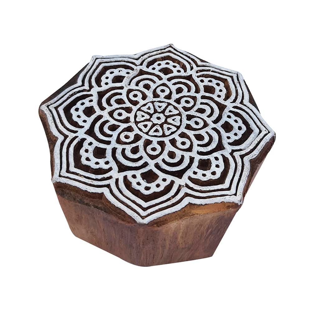 Royal Kraft Wooden Stamps DIY Fabric, Textile, Clay, Pottery, Paper, Henna Printing Blocks THBtag184
