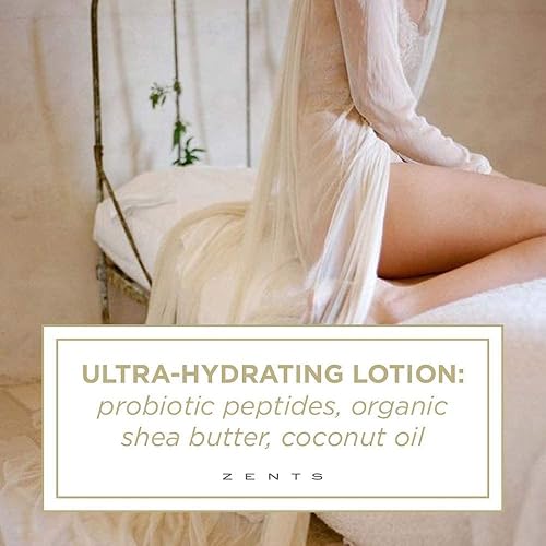 Miniatura 7 de Zents Gel de baño, loción, juego de aceite de cachemira (tierra), combinación que desafía la edad para limpiar, hidratar y nutrir la piel seca, un