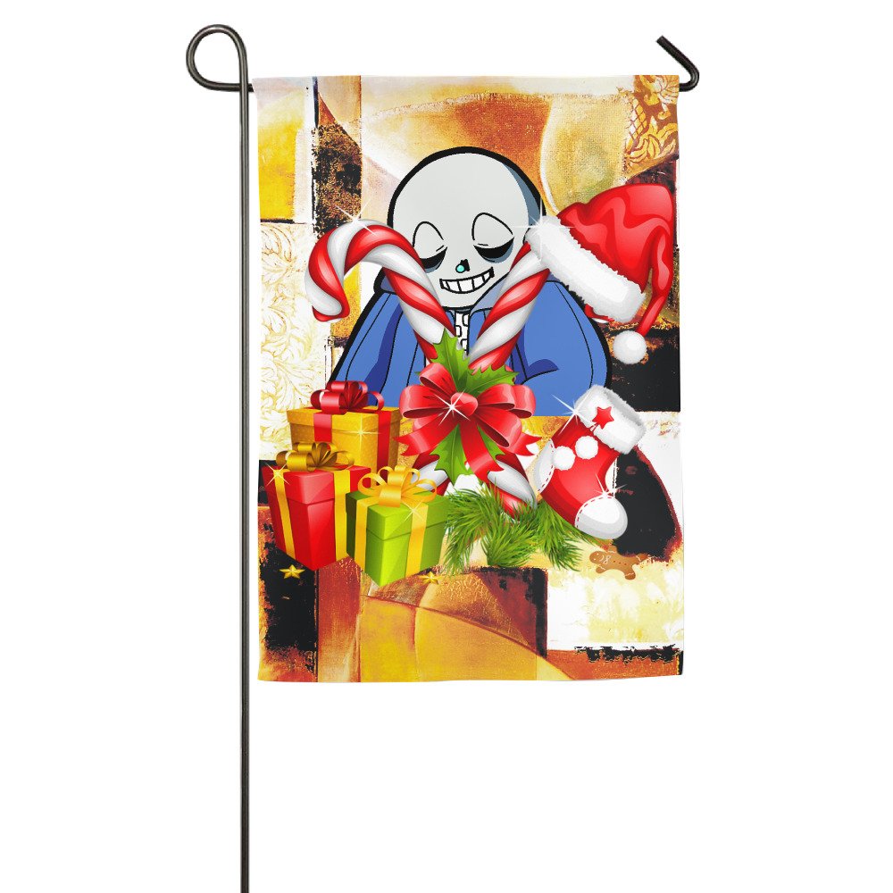 Yex Undertale Christmas Decorative Garden Flag Bar Banner