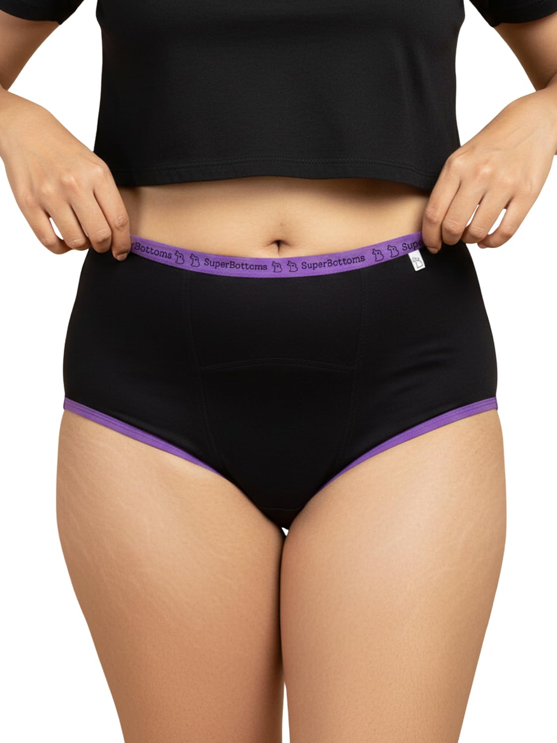 superbottoms MaxAbsorb® Period Underwear | Period Panty for Women | 8Hr Absorption | No Leaks, No Stains | High Waist, Full Coverage | Bamboo Fabric + Cotton - Pack of 1-image-13