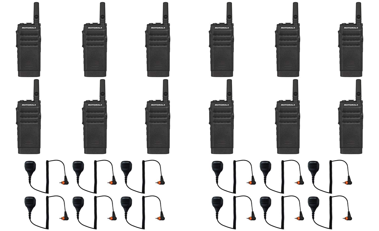 SL300-U-SC-2 UHF 403-470MHz 2 Channel 3 Watt Digital DMR Non-Display Radio with M4013 Speaker Microphone 12 Pack