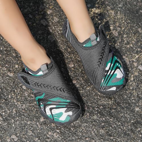 Image of UBFEN Kids Water Shoes for Boys Girls Quick-Dry Swim Aqua Socks | Lightweight, Barefoot-style, Perfect for Water parks, Beach, Pool, Kayak, Creek Hiking, Camping, Toddler, Little Kid, Big Kid