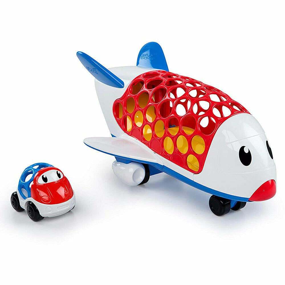 Oball 10938-2- Go Grippers™ Cargo Jet - 0-36 Months - Red - graspable material and airplane sounds - toddler