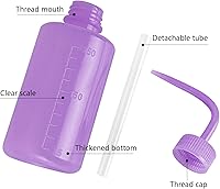 Vista 3 de Wash Bottles - 2pcs 250ml Safety Watering Tools, Economy Plastic Squeeze Bottle, Medical Label Green Soap Cleaning, Washing Tool (Purple)