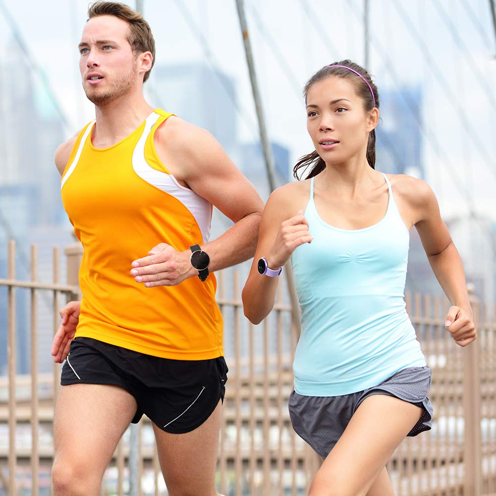 Smartwatch für Männer und Frauen, mit Fitness-Tracker, Pulsuhr mit Farbbildschirm, IP68-wasserdicht, Auto-Wake-Bildschirm