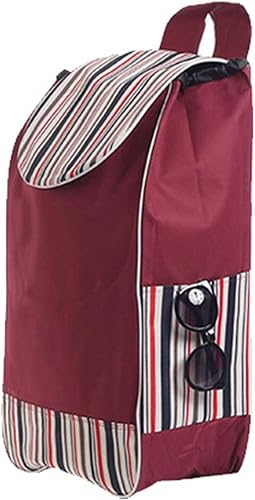 THEGA Bolsa de repuesto plegable para carrito de compras de 35 litros, bolsa de almacenamiento impermeable de tela Oxford, bolsa de repuesto