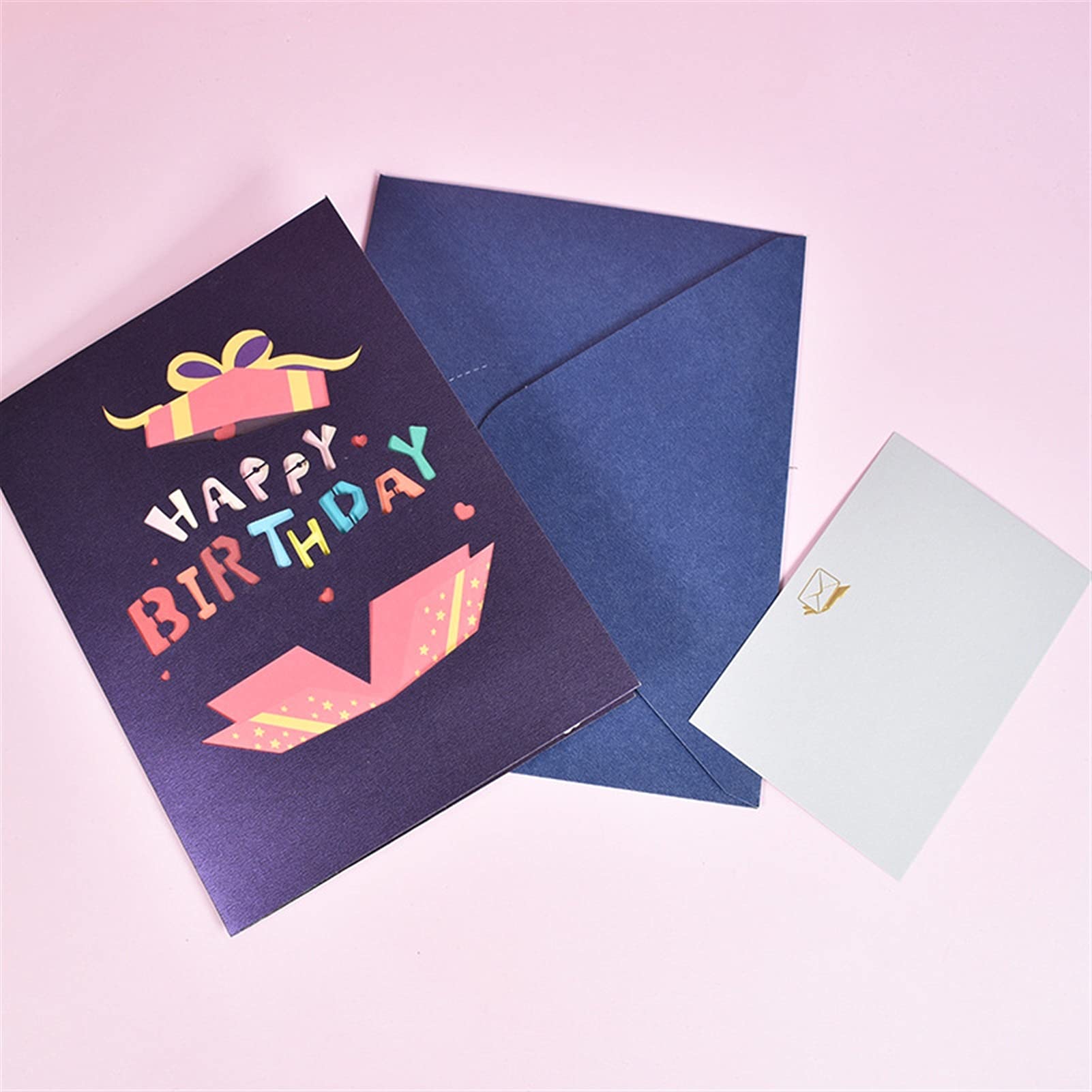 Geburtstagskarten Geburtstag 3D-Gruß-Karte Alles Gute ZUM Geburtstag Handgemachte Popup-Karte mit Umschlag für Mädchen Kinderfrau Geburtstag Geburtstagskarte