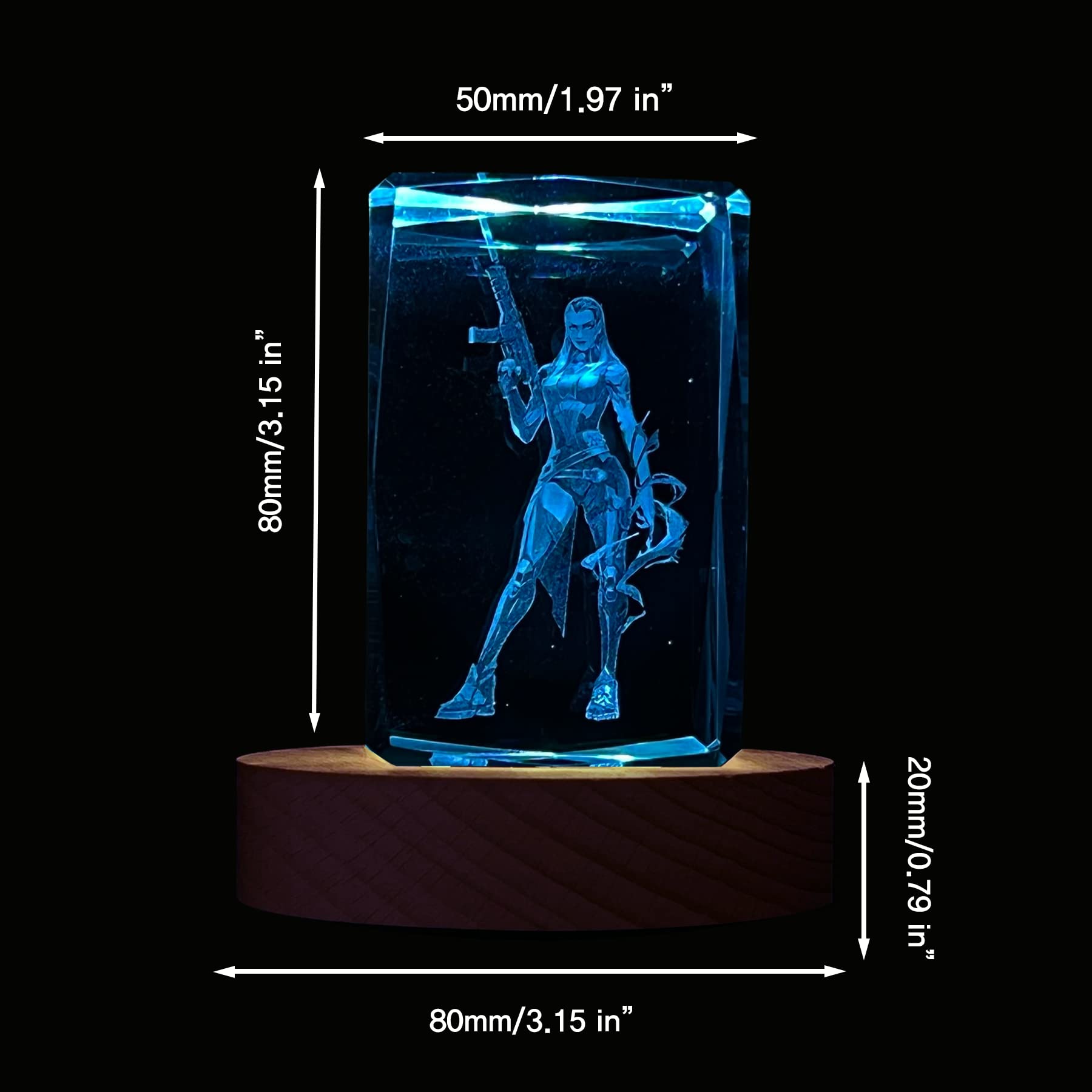 Amazon.co.jp: SUPIA Valorant 3D クリスタルフィギュア