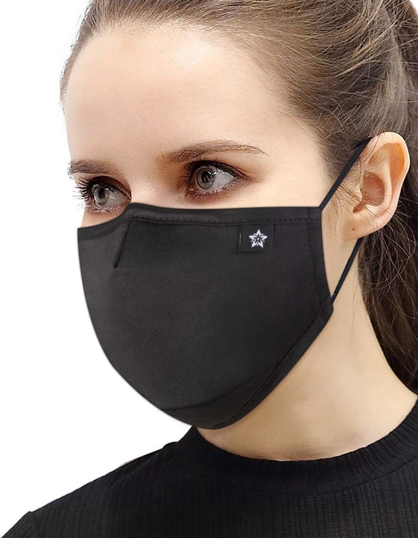 Washable Reusable Cotton Mouth Half Face Mouth For with Adjustable Ear Loops