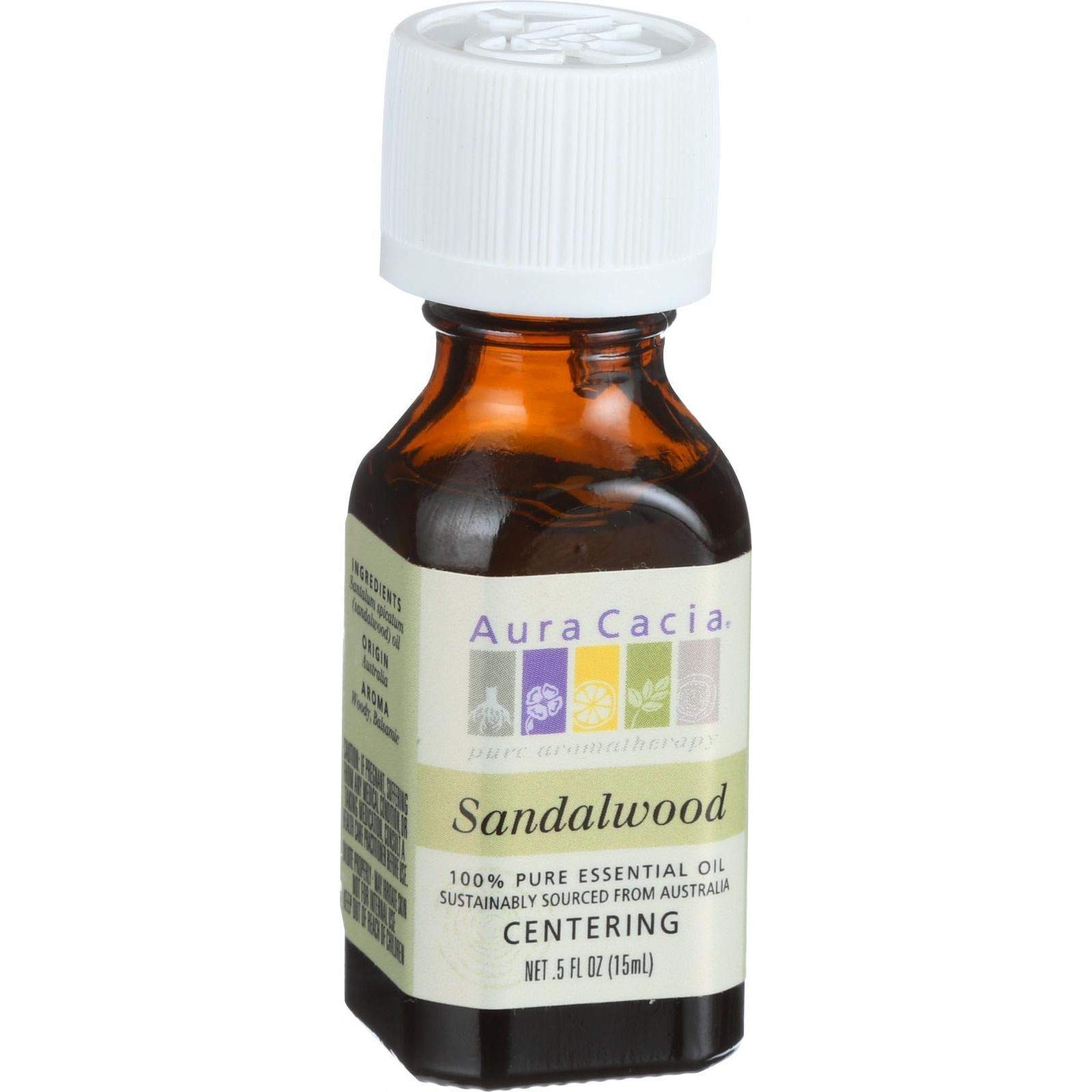 Aura Cacia Ess Oil Sandalwood 0.5 Oz