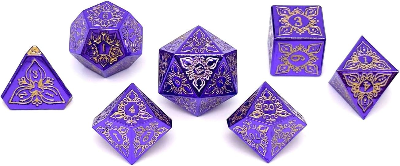 Norse Foundry Feyweave Designed by Yaniir - DND Metal Dice - Charming and Durable Style Alloy Metal - A Fusion of Artistry and Magic for Tabletop Gaming Enthusiasts