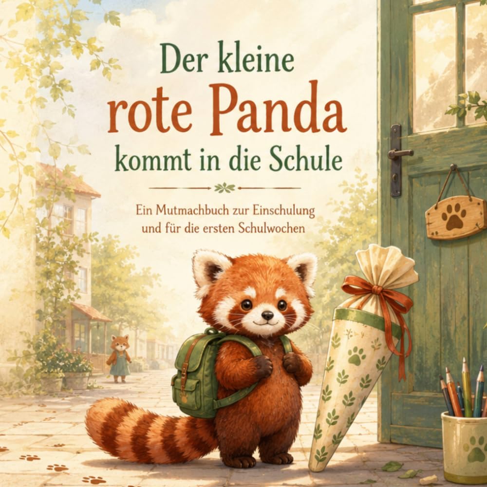 Der kleine rote Panda kommt in die Schule: Ein Mutmachbuch zur Einschulung und für die ersten Schulwochen