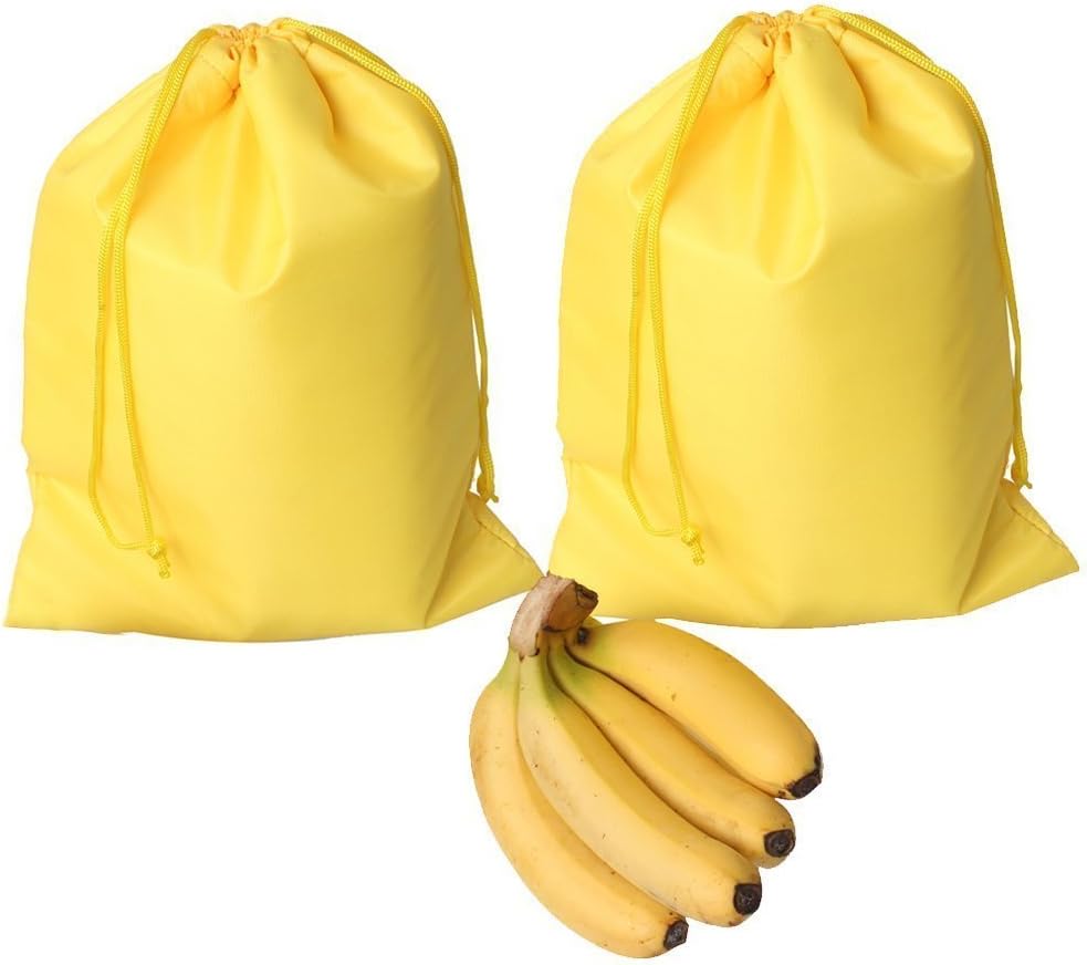 ZENBOO Lightweight & Durable Yellow Banana Storage Bag with Waterproof & Tear-resistance (2 pack)