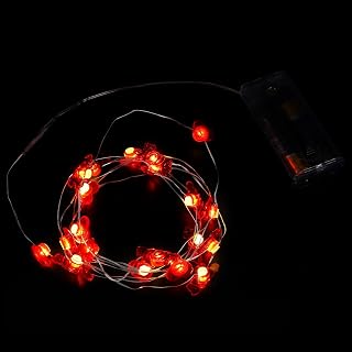 Valentine's Day Decorative LED String Lights Heart Shaped Romantic Light String 2 Meters 20 LEDs with Battery Box for Room and Table Decor