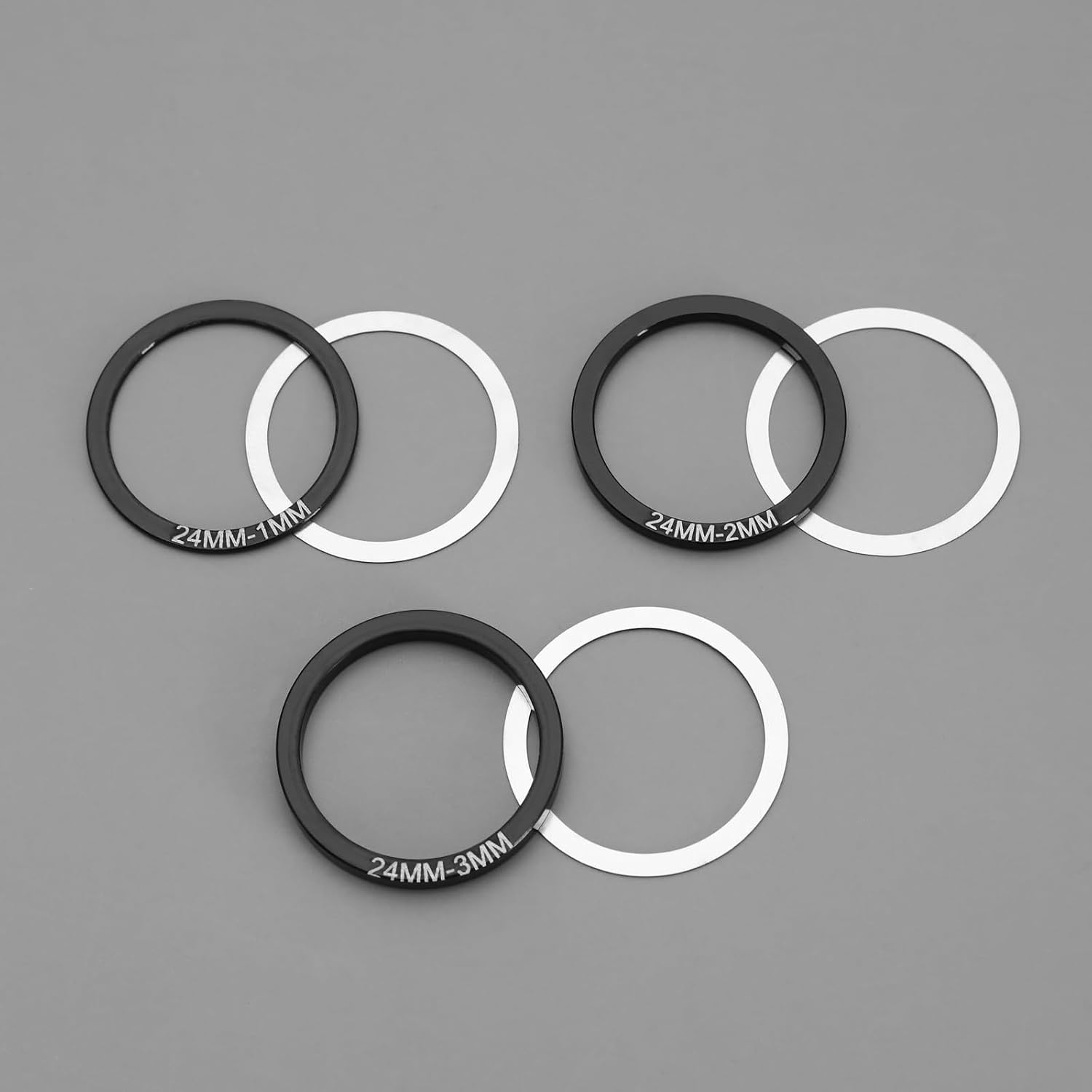 ECSiNG 12pcs Bike Bottom Bracket Gasket Bicycle Crank Crankset Bottom Spacer Crankset Shim Washers Parts Road Accessories for BB86/91/92/BB30/PF30