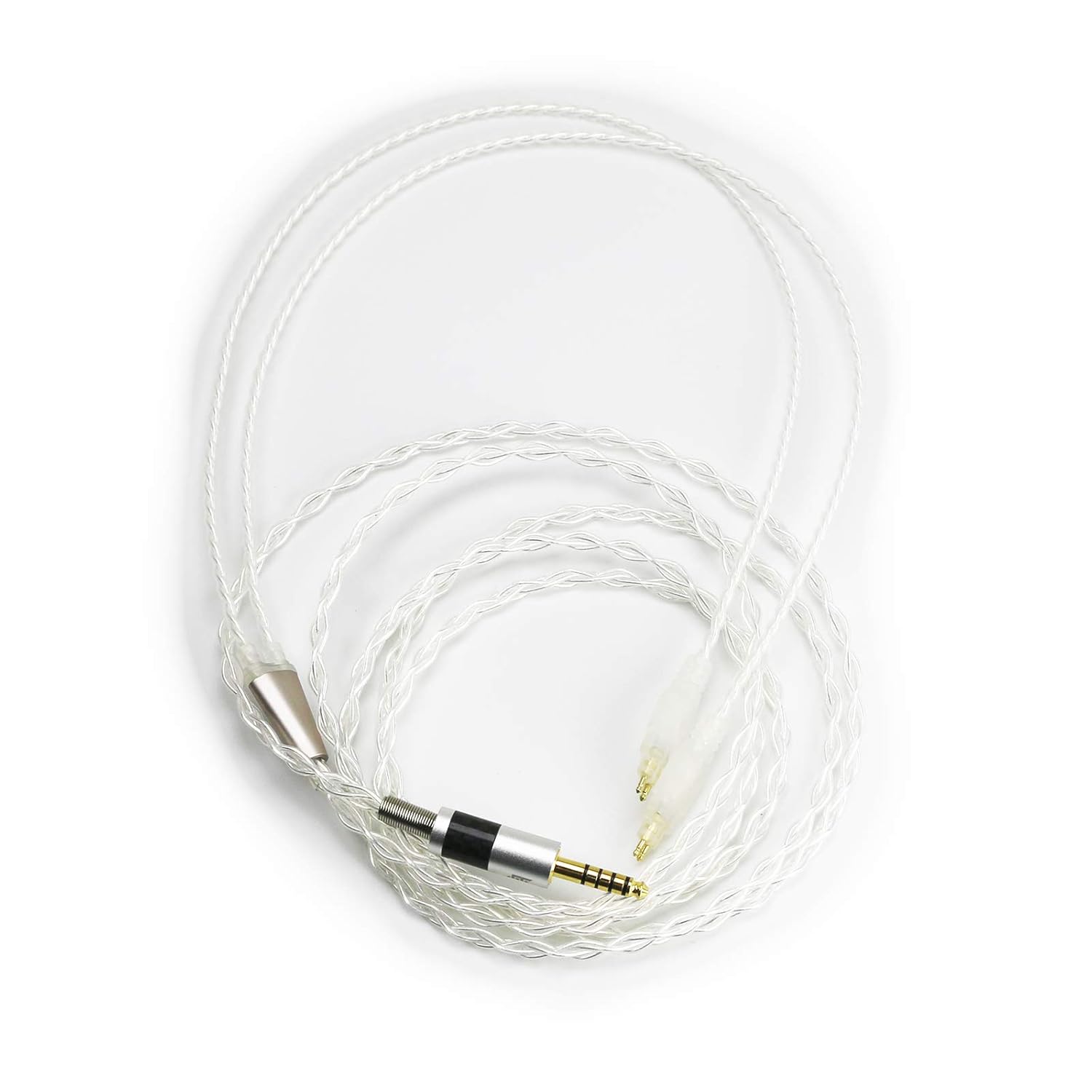 4.4mm Balanced Cable Replacement Upgrade Cable Compatible with Sennheiser HD650, HD600, HD580, HD660S, HD660S2, HD58X, HD565, HD545, HD535, HD525, Massdrop HD6XX Headphones 6N OCC Single Cord