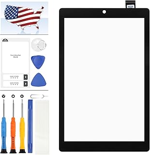 for ONN 100071483 Screen Replacement (No LCD Display) for ONN Gen 3 Surf 2022 Tablet 100071483 8inch Touch Screen Digitizer Panel Glass Parts Kit with Repair Tools(Black)