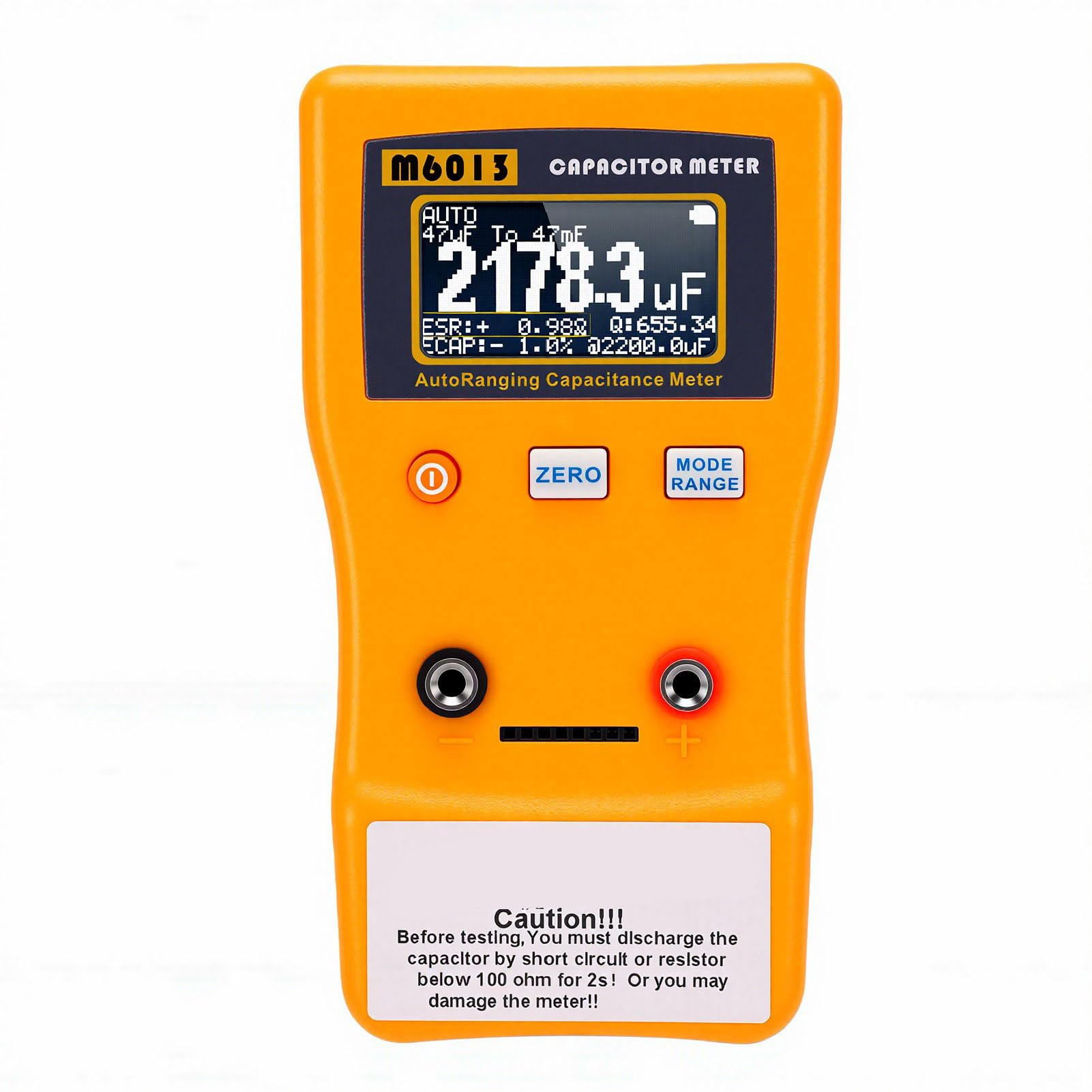 Tester Portatile Accurato del Misuratore di capacità Digitale per la Riparazione di Apparecchi HVAC 0.01pF-470F Materiale ABS 2 unità