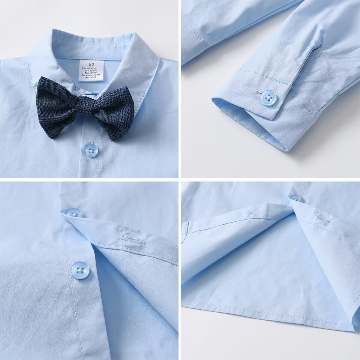 Tiepant Toddler Boy Clothes Suit Gentleman Formal Wedding Outfits 1-6T
