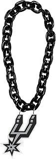 aminco San Antonio Spurs - Cadena para abanico, color negro, Plástico, No es una piedra preciosa