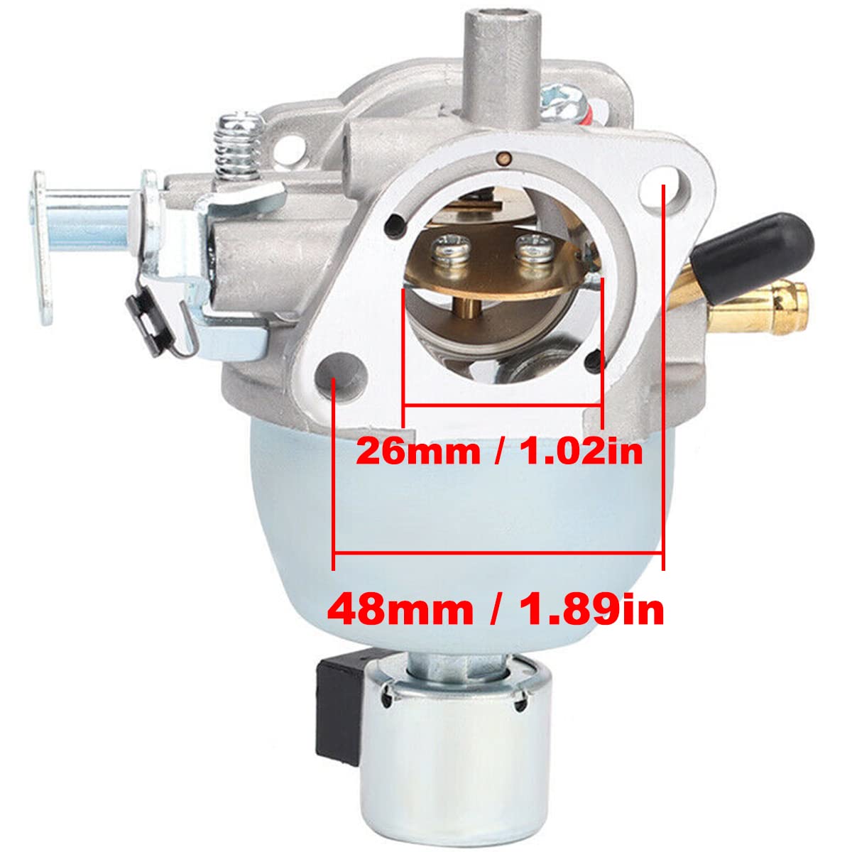 ZAMDOE Carburatore di Ricambio per Briggs 847395 846280 808725 846944 350772-0045-01 350772-0102-01 350776-0046-02 350777-0034-01 Motore, per JD LT-166 16 HP Vanguard Engine