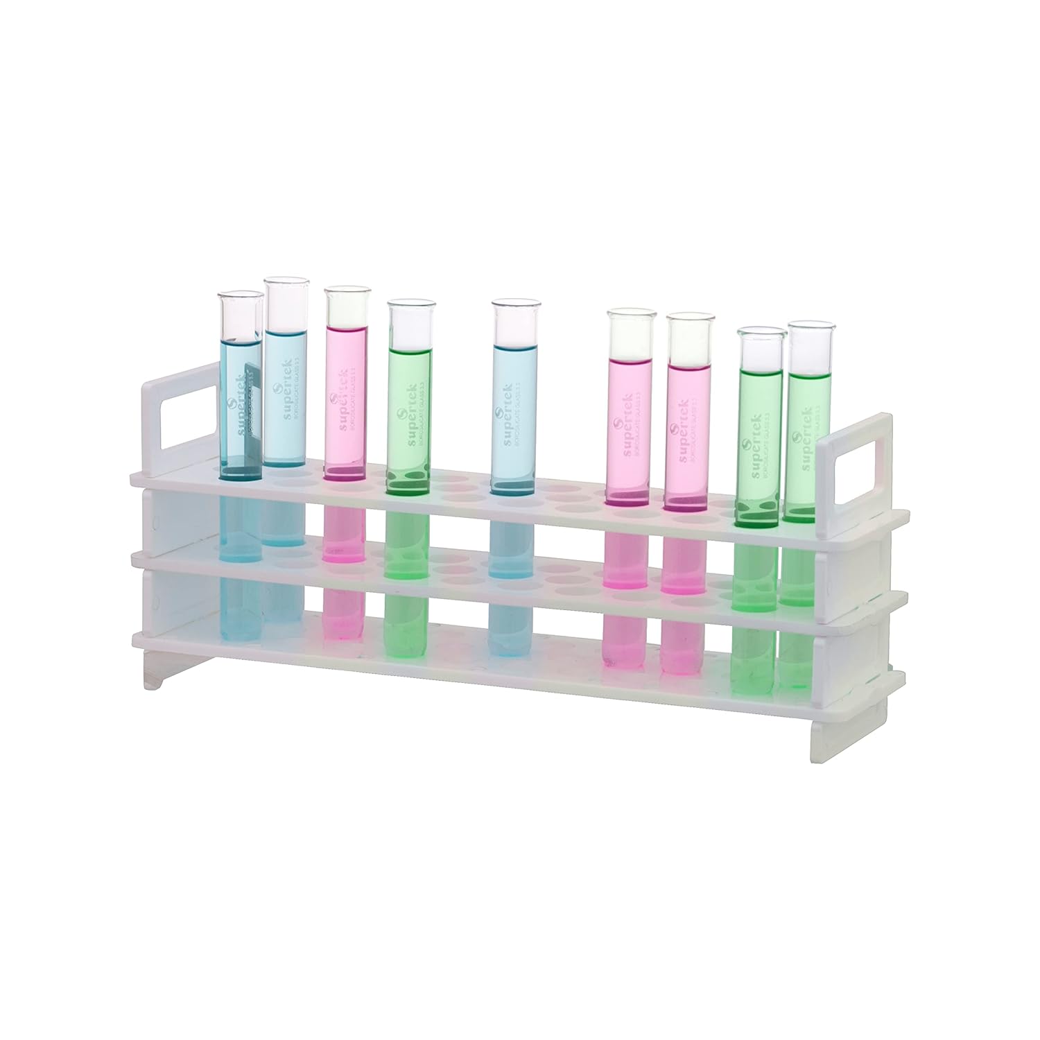 Supertek Test Tube Stand Rack (3 Tier) 16 mm x 31 Tubes Polypropylene