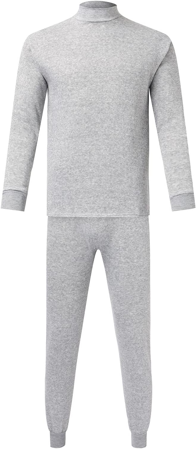 Thermal Underwear for Men Fleece Lined Base Layer 2 Piece Long Johns Men Thermal Set Cold Weather Winter Gear