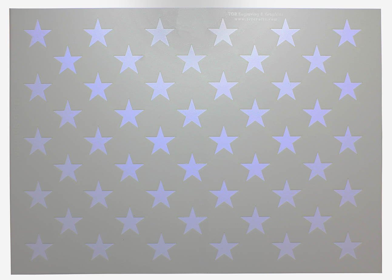 50 Star Field Stencil 14 Mil -G-Spec 24 Inch - Painting/Crafts/Templates