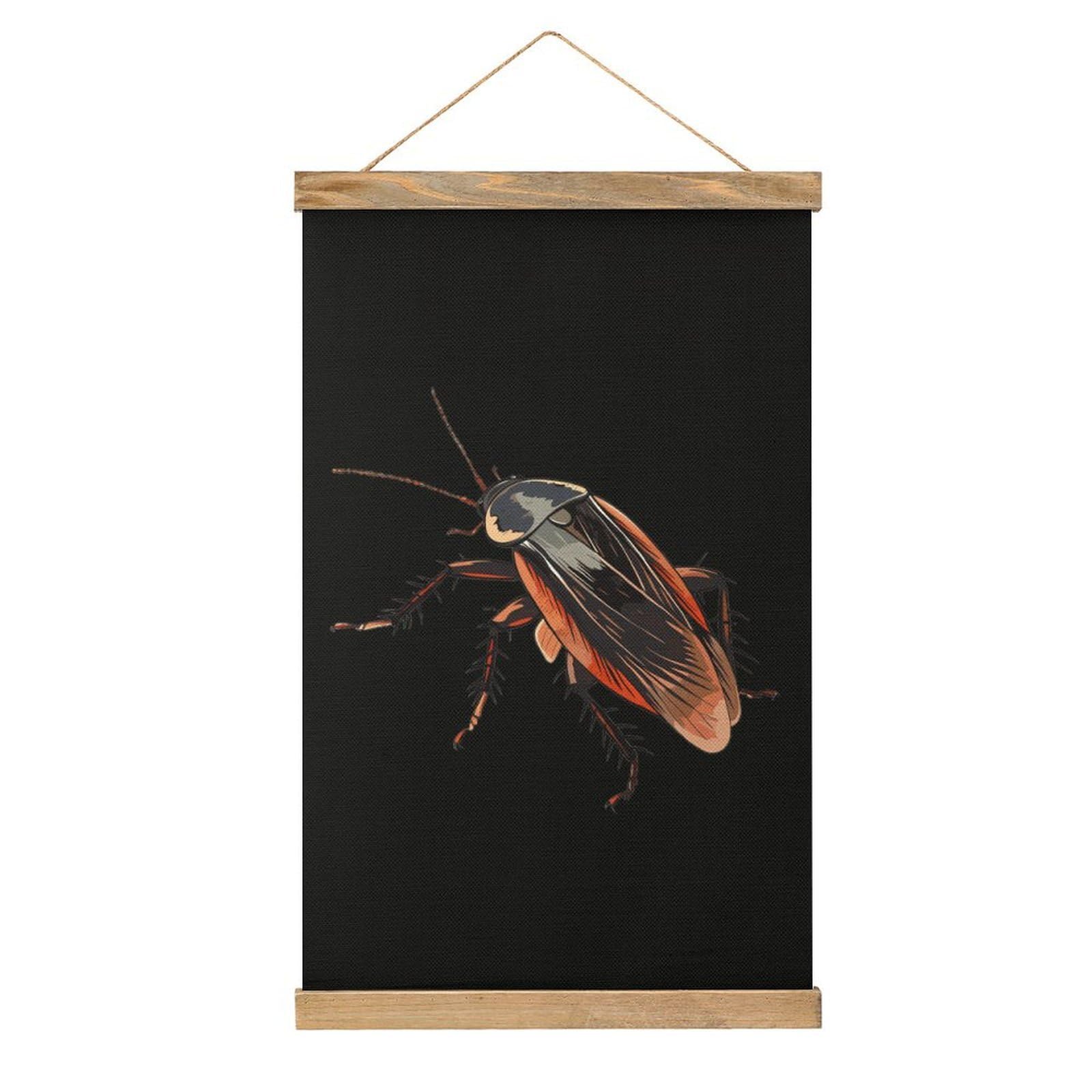 CGSBNGHA Cockroach Anime Wall Art Prints Linen Hanging Painting Scroll Paintings Pictures Decor for Home