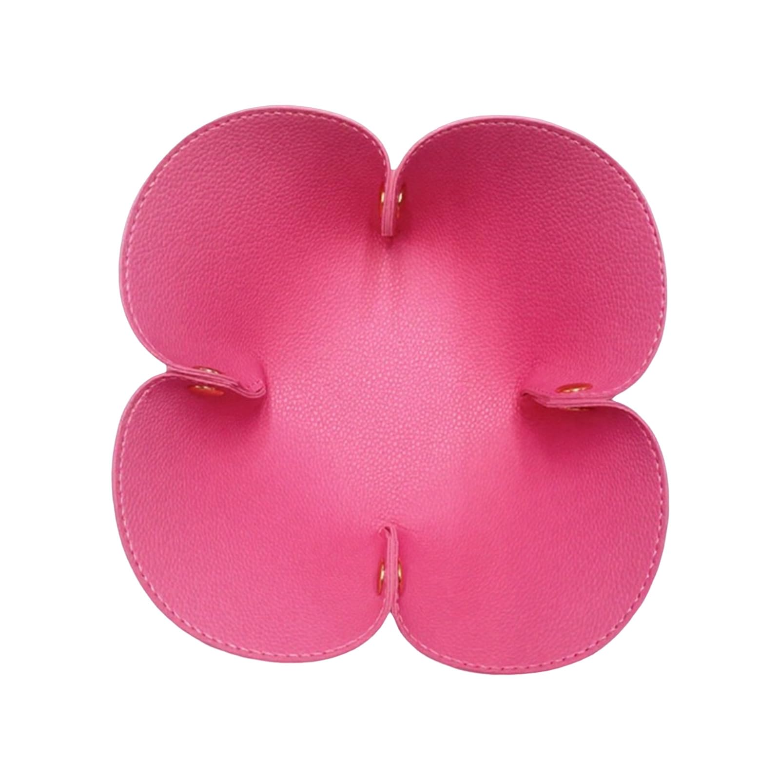 Entryway Catchall Tray Foldable Jewelry Tray for Earrings and Small Items, Floral Shape 5.91 X 5.91 in Trinket Holder Earring Nightstand Valet Floral Accessory Keeper Dresser Valet Bedside Entryway