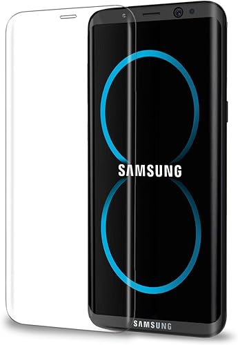 Galaxy S8 - Protector de pantalla de vidrio templado perfecto 3D Touch compatible con alta calidad sensible flexible de 0.010 in para Samsung Galaxy