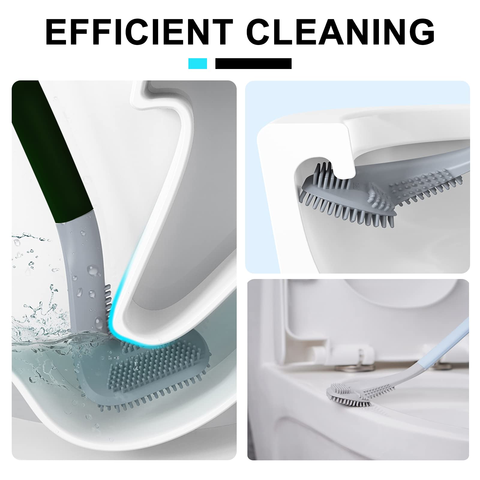 Scopino da toilette con manico lungo │ Scopino da toilette golf in silicone