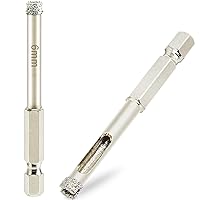 Vista 18 de Sierra perforadora de diamante de 1 3/4 pulgadas con broca piloto, sierra de agujero para azulejos de 1.75 pulgadas con broca central para mármol