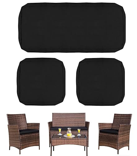 Patio Cushion Covers for Patio Conversation Set 4-Piece, Outdoor Seat
