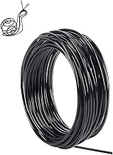 12 Gauge Aluminum Craft Wire 2mm 100 Feet,Black Bendable Sculpting Metal Wire,Metal Crafting Wire for Sculpting,Wreath Craft,Floral Making,Jewelry Making,Weaving and Wrapping Sliver Wires