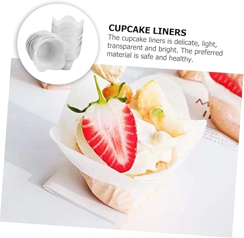 Miniatura 7 de MAGICLULU 300 piezas de papel antiaceite para tartas pequeñas, papel para magdalenas, vasos para hornear, forros desechables para muffins,