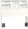 Sauder Shoal Creek Bookcase Headboard, Twin, Soft White finish