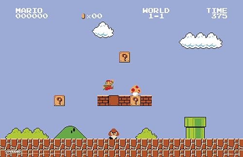 Miniatura 1 de Pyramid America Póster de Super Mario  Mario Bros Nivel 1-1 Paisaje  Póster impreso de 11 x 17 pulgadas, arte de pared, ideal para decoración del