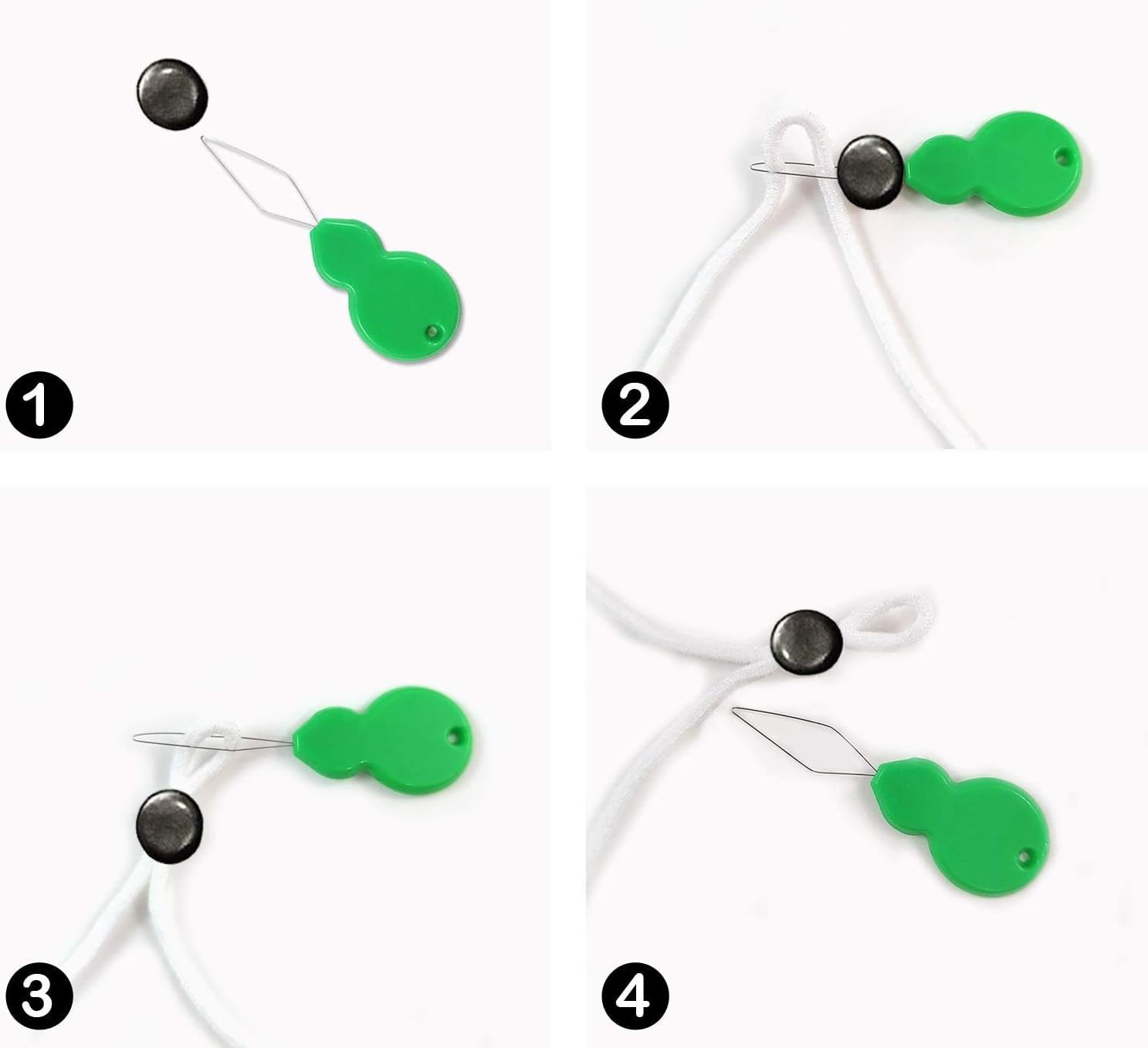 Cord Locks for Masks, Silicone Rope Toggles for Drawstrings, Adjustable Mask Elastic Cord Buckles Earloop Locks Non-Slip Stopper Adjuster, Suitable for Adult Children Masks (Black-100Pcs)